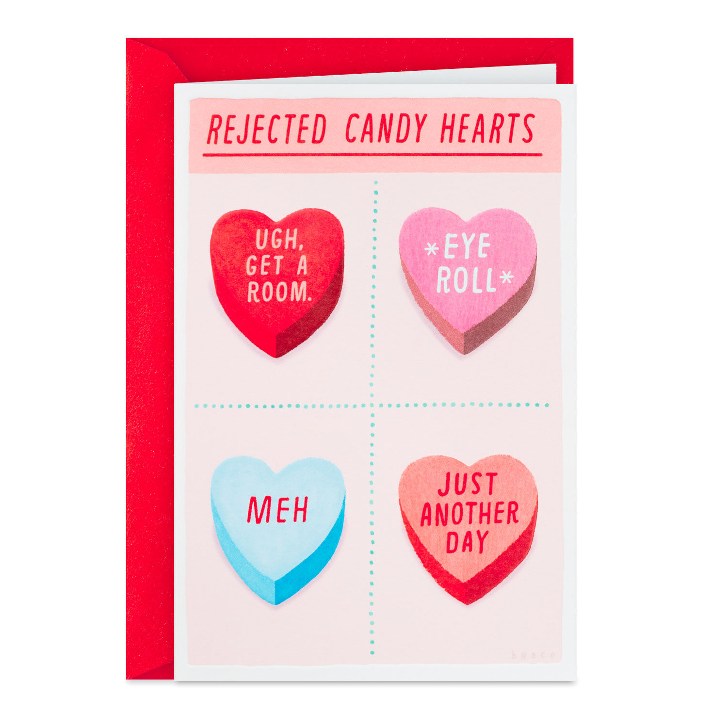 Feminist candy hearts greeting card – Joan and Rose