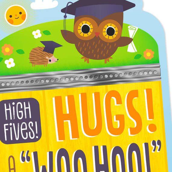 High Fives and Hugs Graduation Card for Kid, , large image number 4