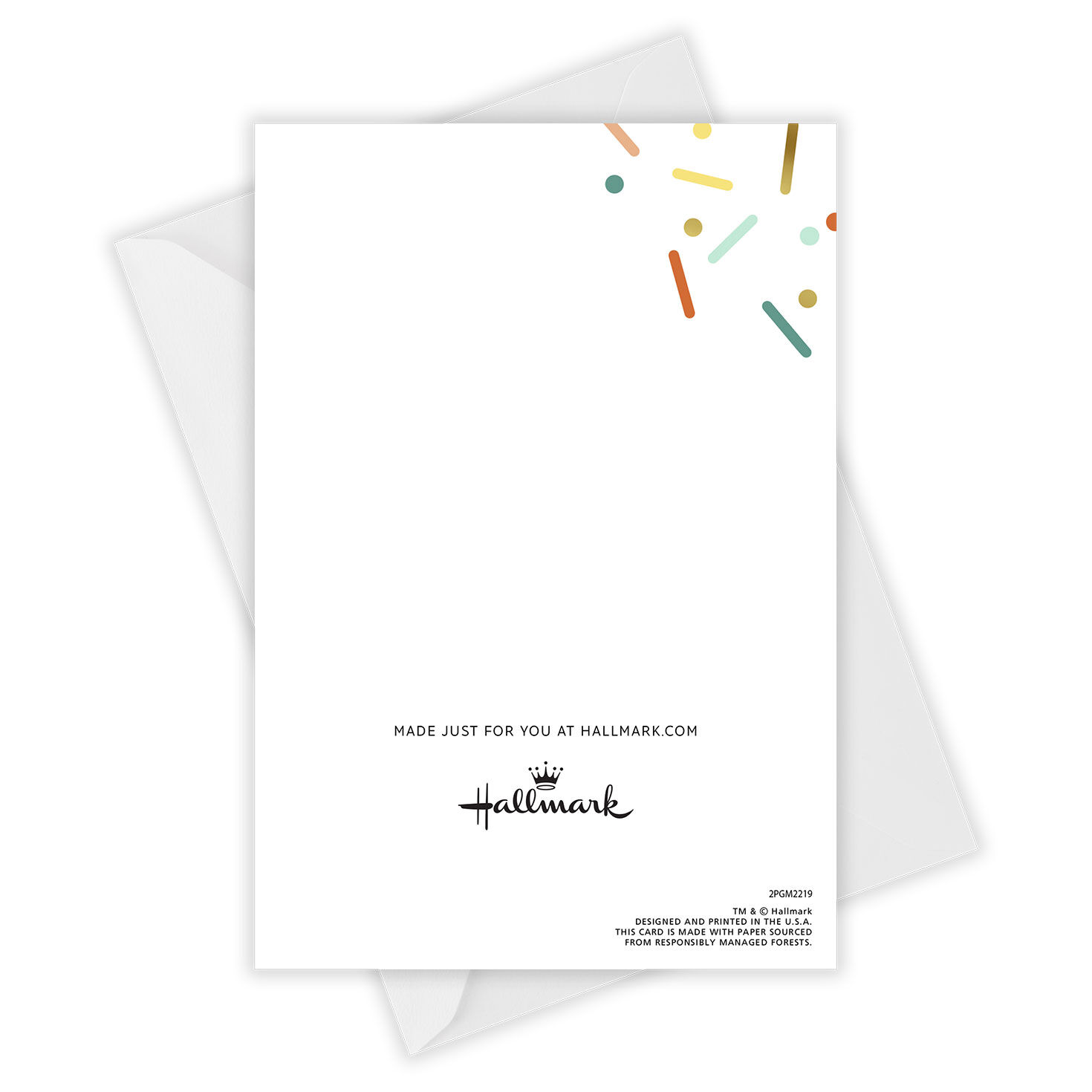 Colorful Confetti Folded Celebration Photo Card  image number 4