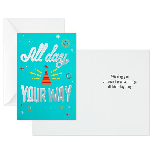Bold and Bright Assorted Birthday Cards, Pack of 12, 