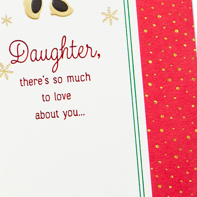 Disney Minnie Mouse With Gifts Daughter Christmas Card Card Front Detail image number 5
