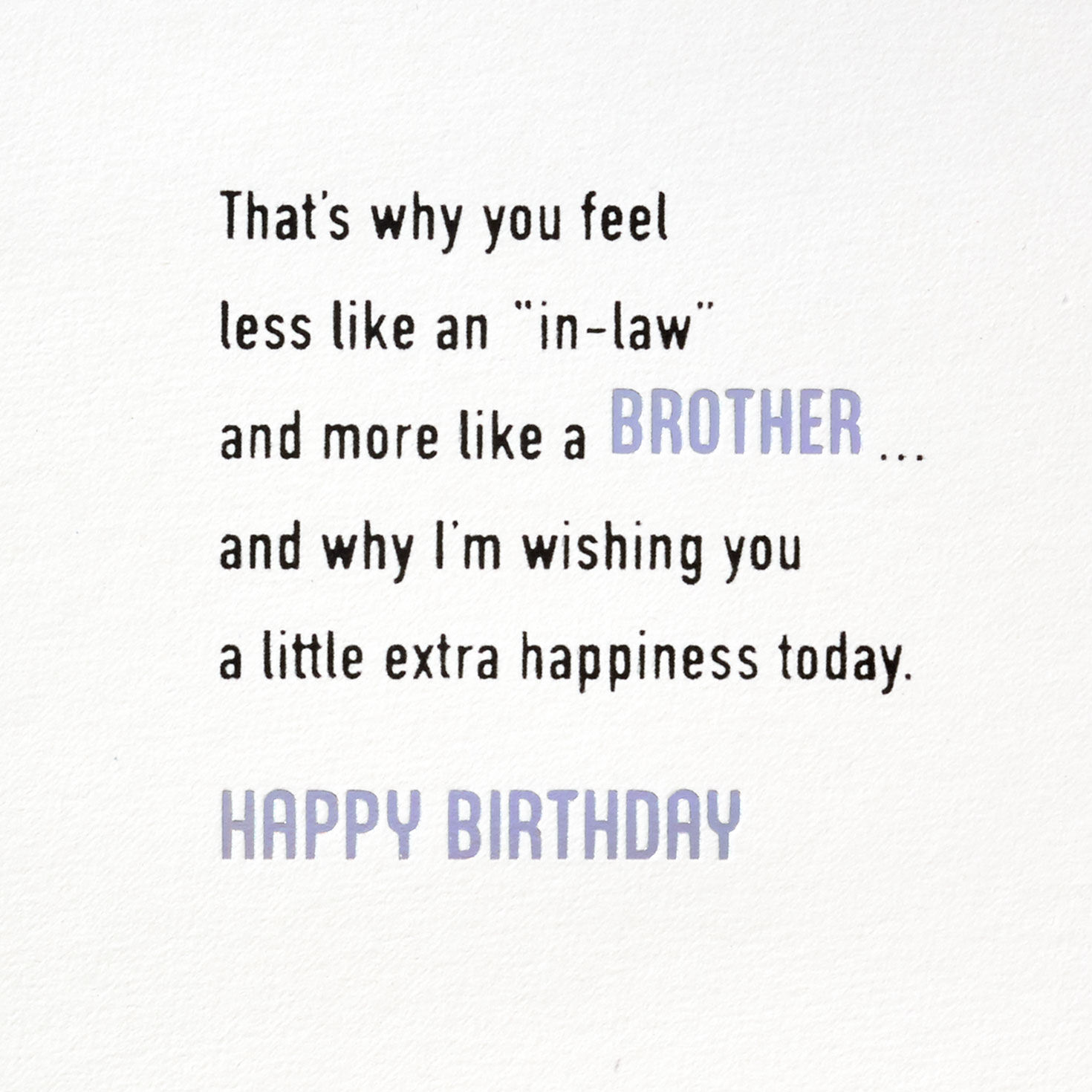 Yellow and Silver Bonus Brother Birthday Card Sentiment image number 3