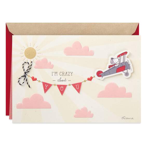 Peanuts® Snoopy Crazy About You Valentine's Day Card, , large image number 1