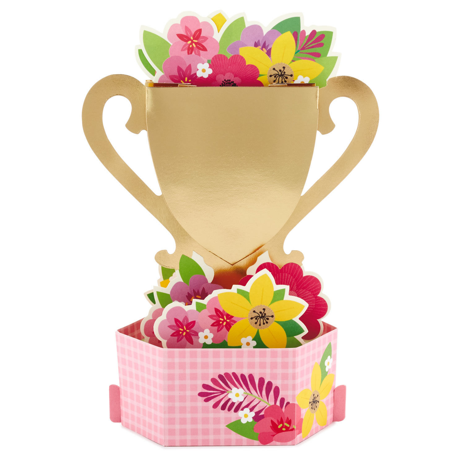 World's Best Mom Trophy 3D Pop-Up Mother's Day Card card back image number 2