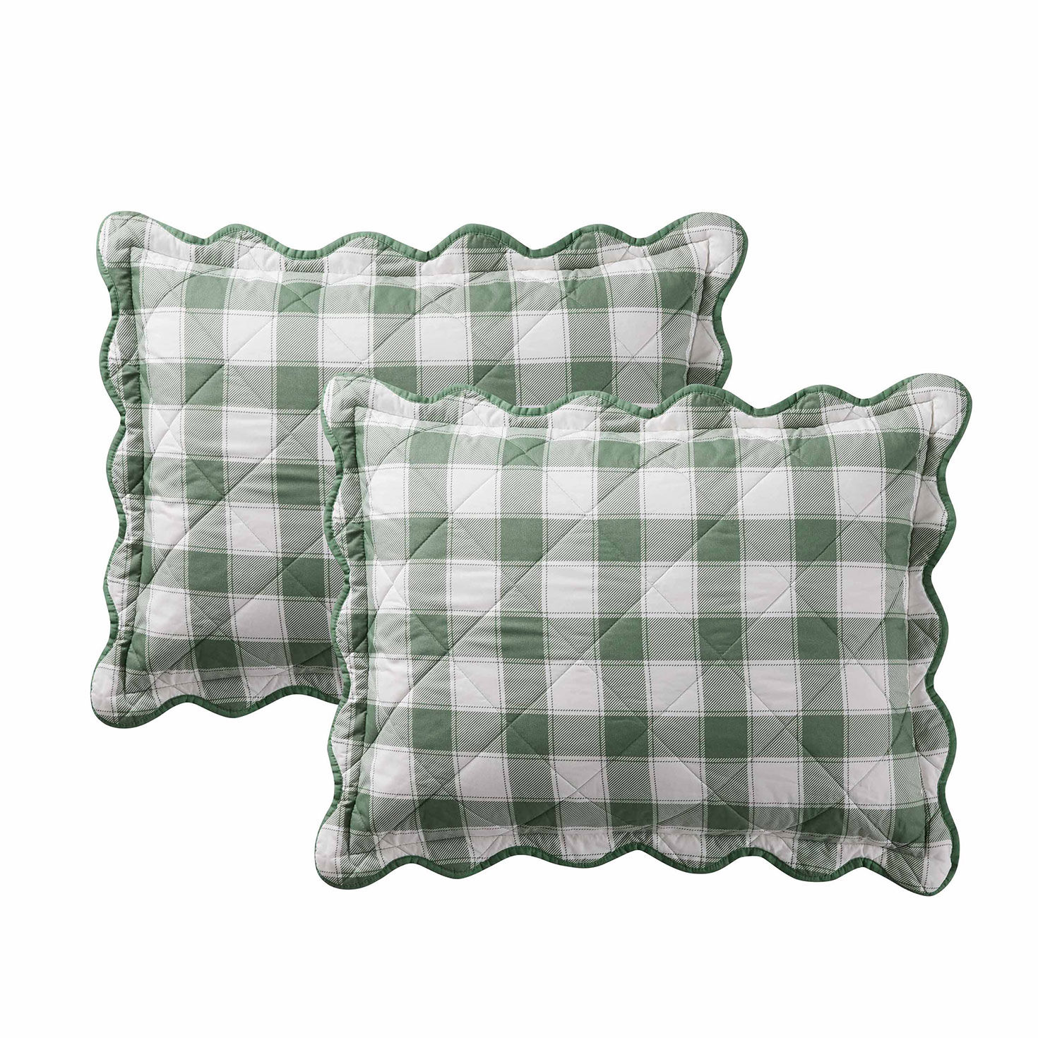 Hallmark Checkered Bliss Scalloped Reversible 3pc. Quilt Set, , large image number 3