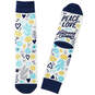 Hallmark Channel Peace & Love Novelty Crew Socks, , large image number 1