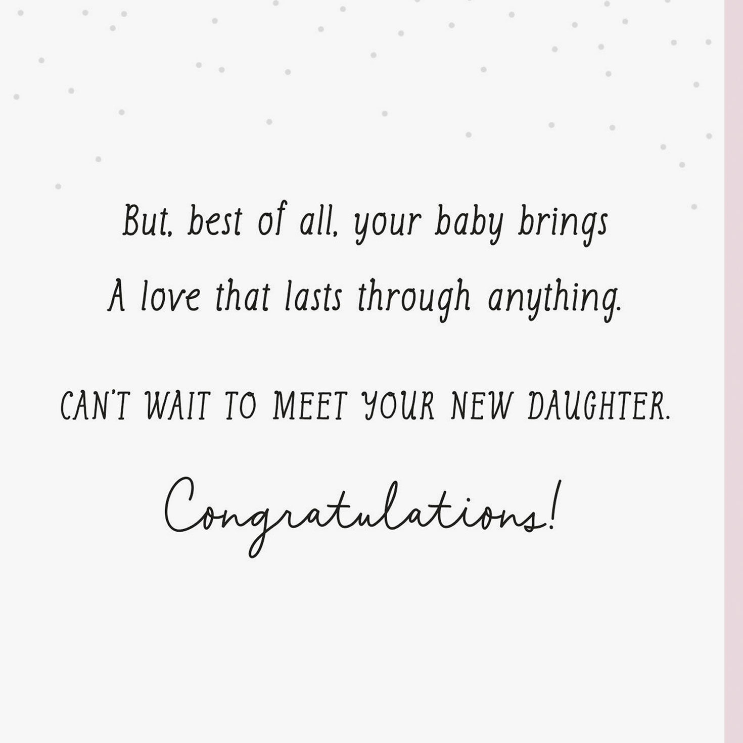 Can’t Wait to Meet Your New Daughter Baby Shower Card for only USD 2.99 | Hallmark