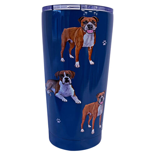 E&S Pets Boxer Stainless Steel Tumbler, 20 oz., 