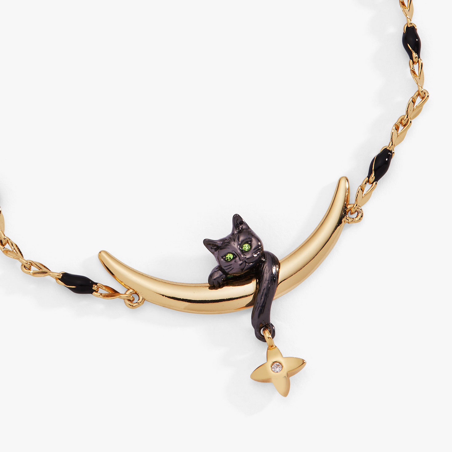 Alex And Ani Celestial Cat Linear Bracelet closeup view image number 3