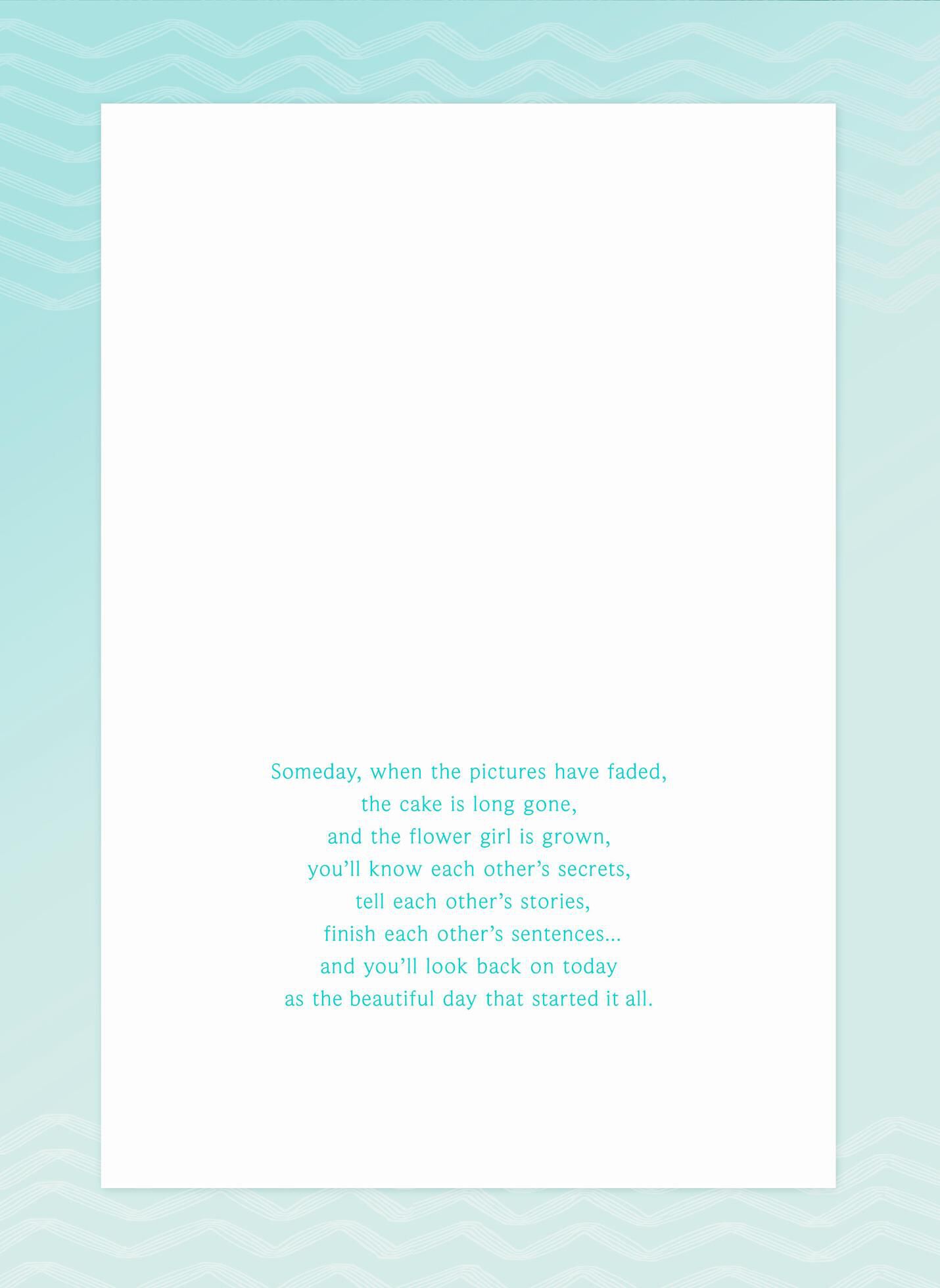 Barefoot on the Beach Wedding Card