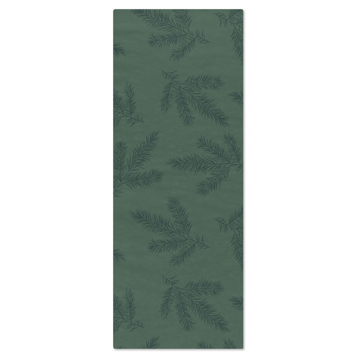 Pine-Scented Green Branches on Green Holiday Tissue Paper, 4 sheets