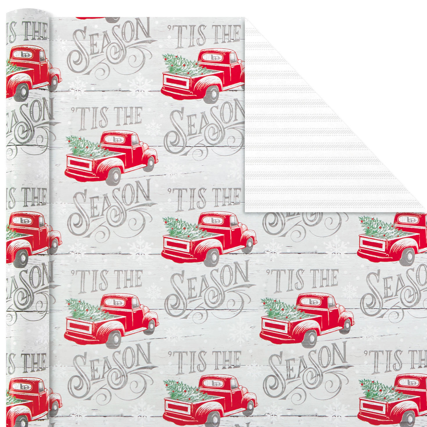 Rustic Winter 3-Pack Reversible Metallic Christmas Wrapping Paper, 120 sq. ft. for only USD 16.99 | Hallmark