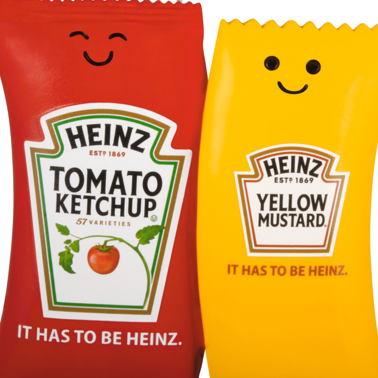 Heinz Ketchup Mustard Pouches Christmas Ornament upclose view image number 5