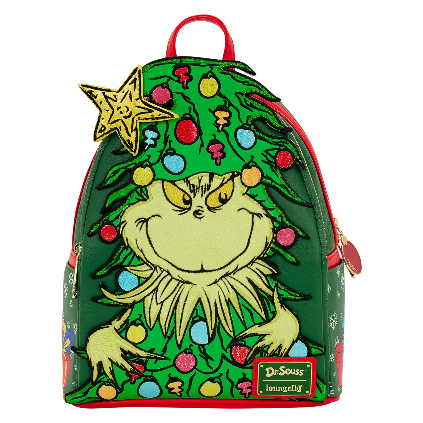 Loungefly Dr. Seuss Grinch Christmas Tree Light-Up Mini Backpack for only USD 80.00 | Hallmark
