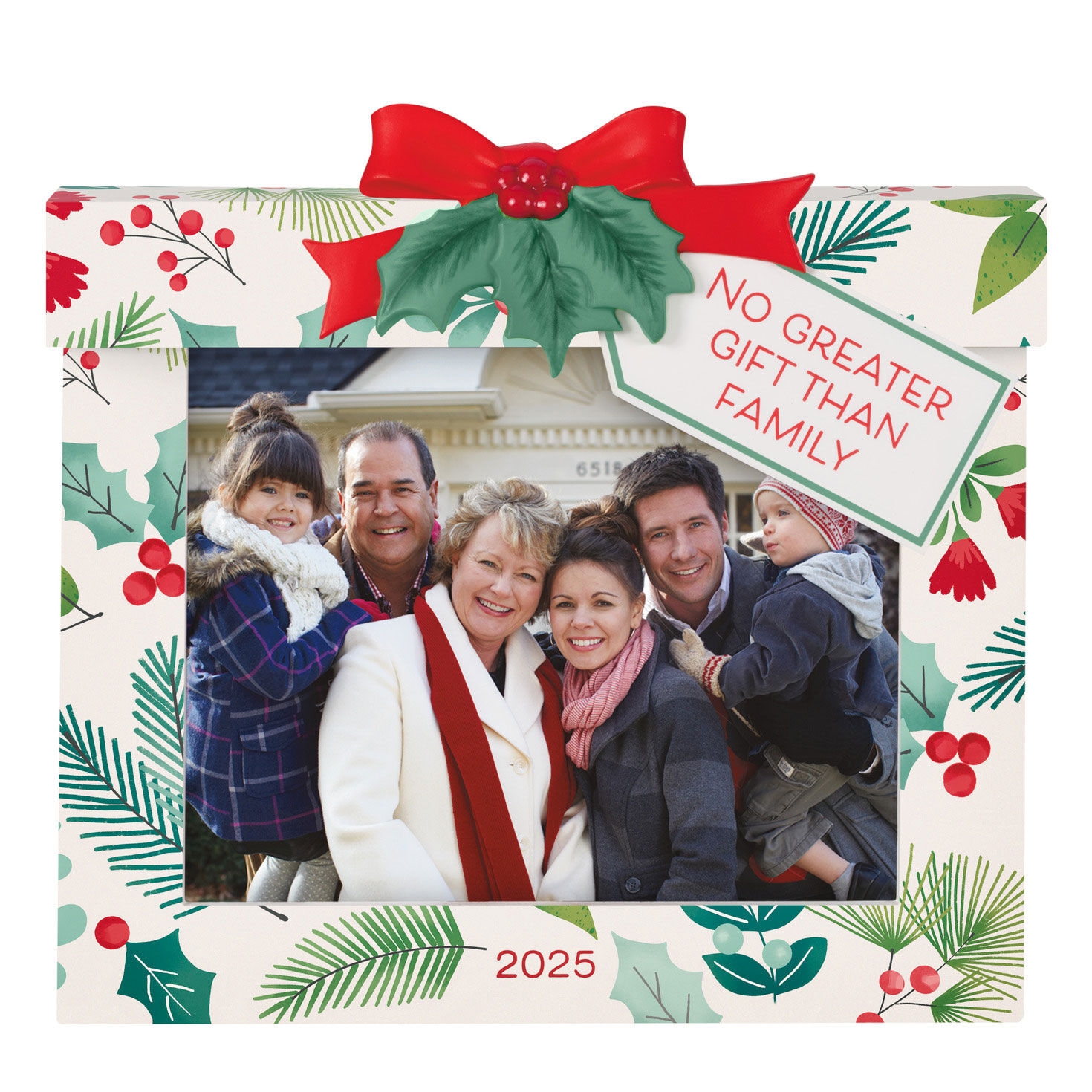 The Gift of Family 2025 Personalized Ornament, Custom Photo