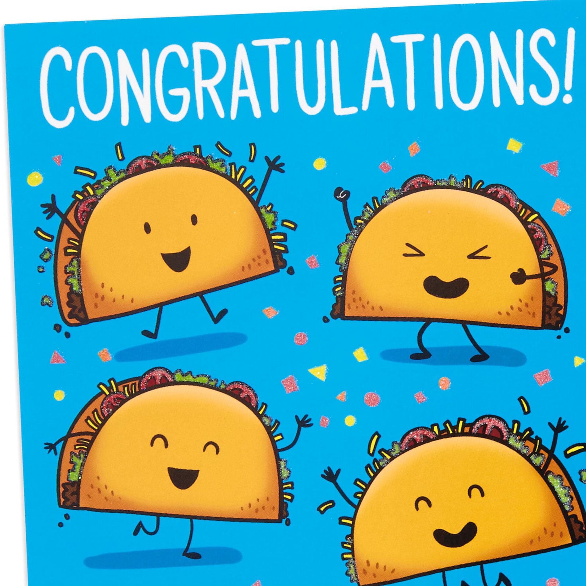 Taco 'Bout a Celebration Punny Congratulations Card - Greeting Cards
