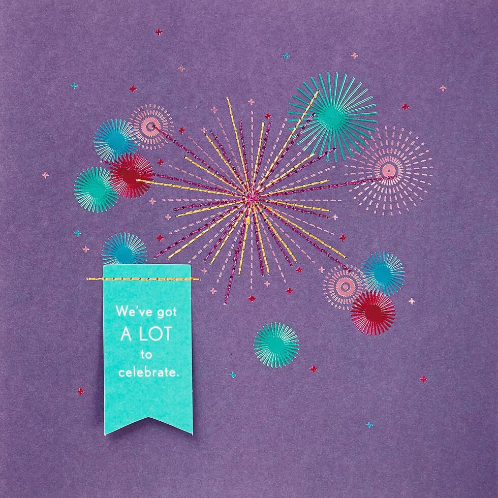 Fireworks Anniversary Card