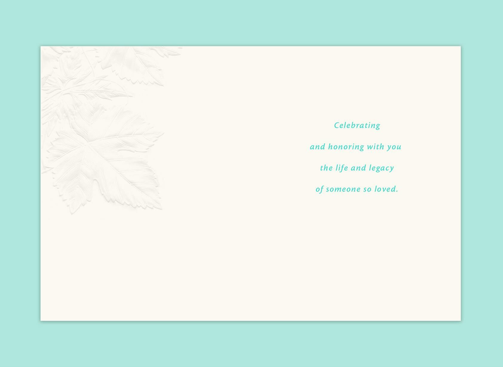 Loving Memories Sympathy Card