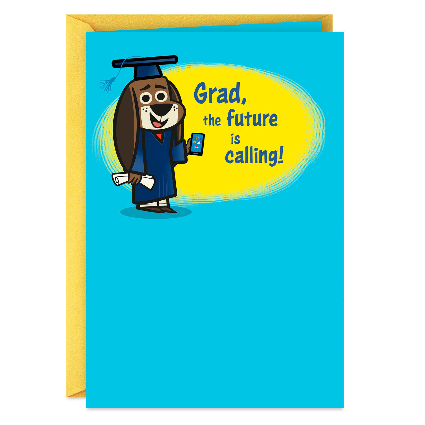The Future Is Texting Graduation Card