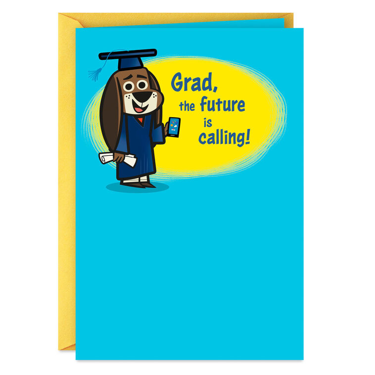 cute grad cards Congrats On Your Scroll Hand Drawn Graduation Card The Phd Graduation Card |