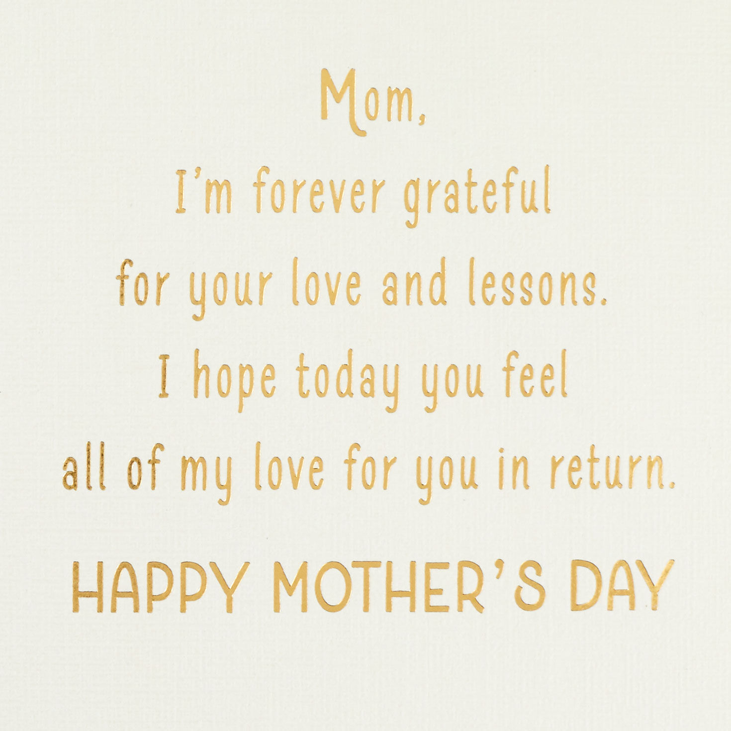 Colorful Hearts Mom Mother's Day Card From Son sentiment image number 3