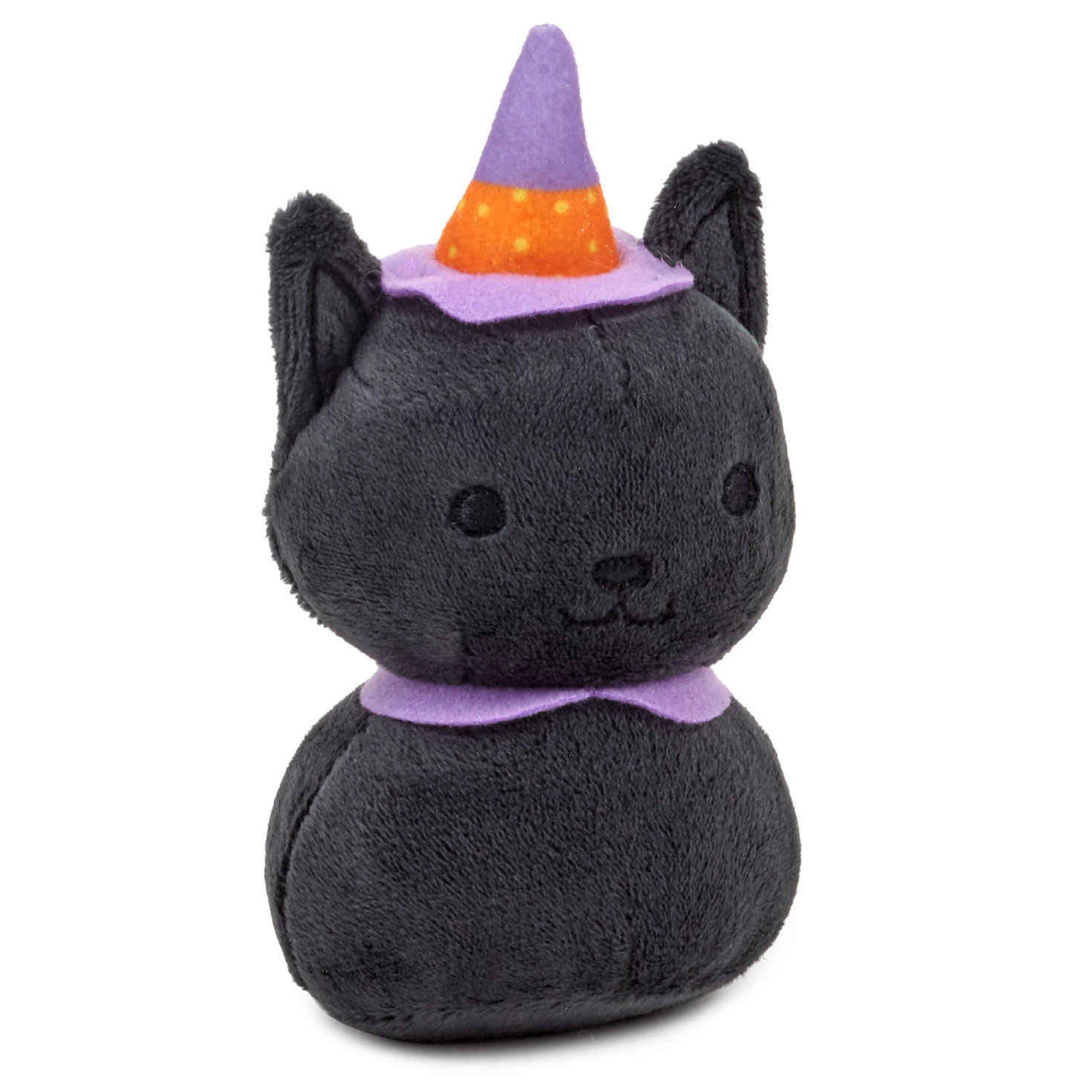 Zip-Along Black Cat Halloween Plush Toy