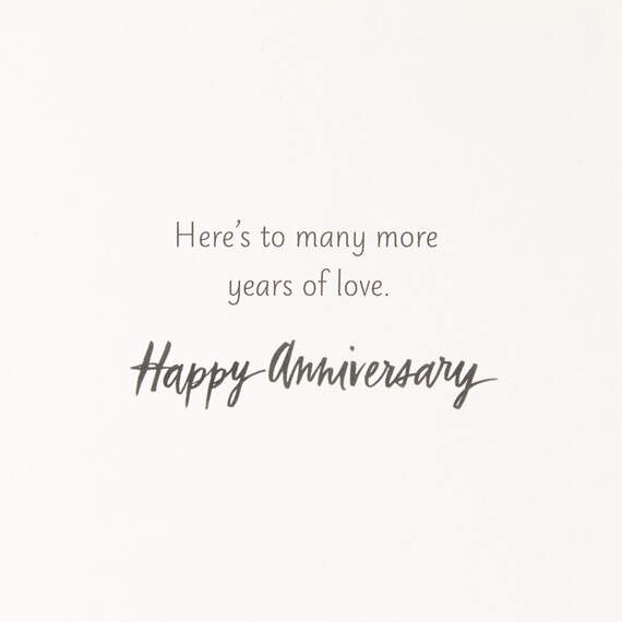 To Many More Years of Love Anniversary Card With Hangable Decoration ...
