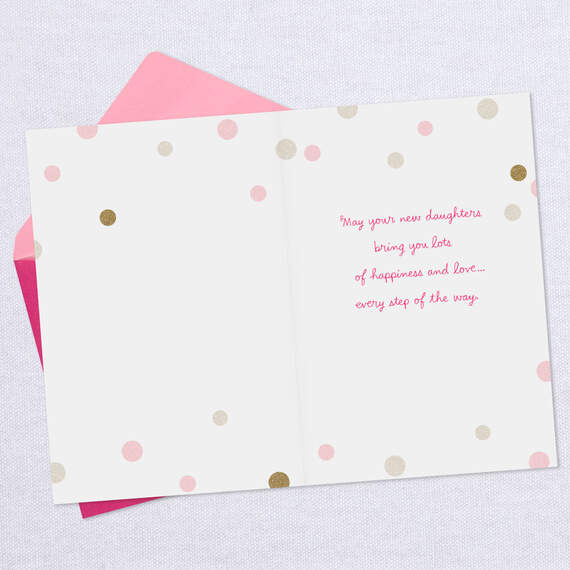 Happiness and Love New Baby Card for Twin Girls, , large image number 3