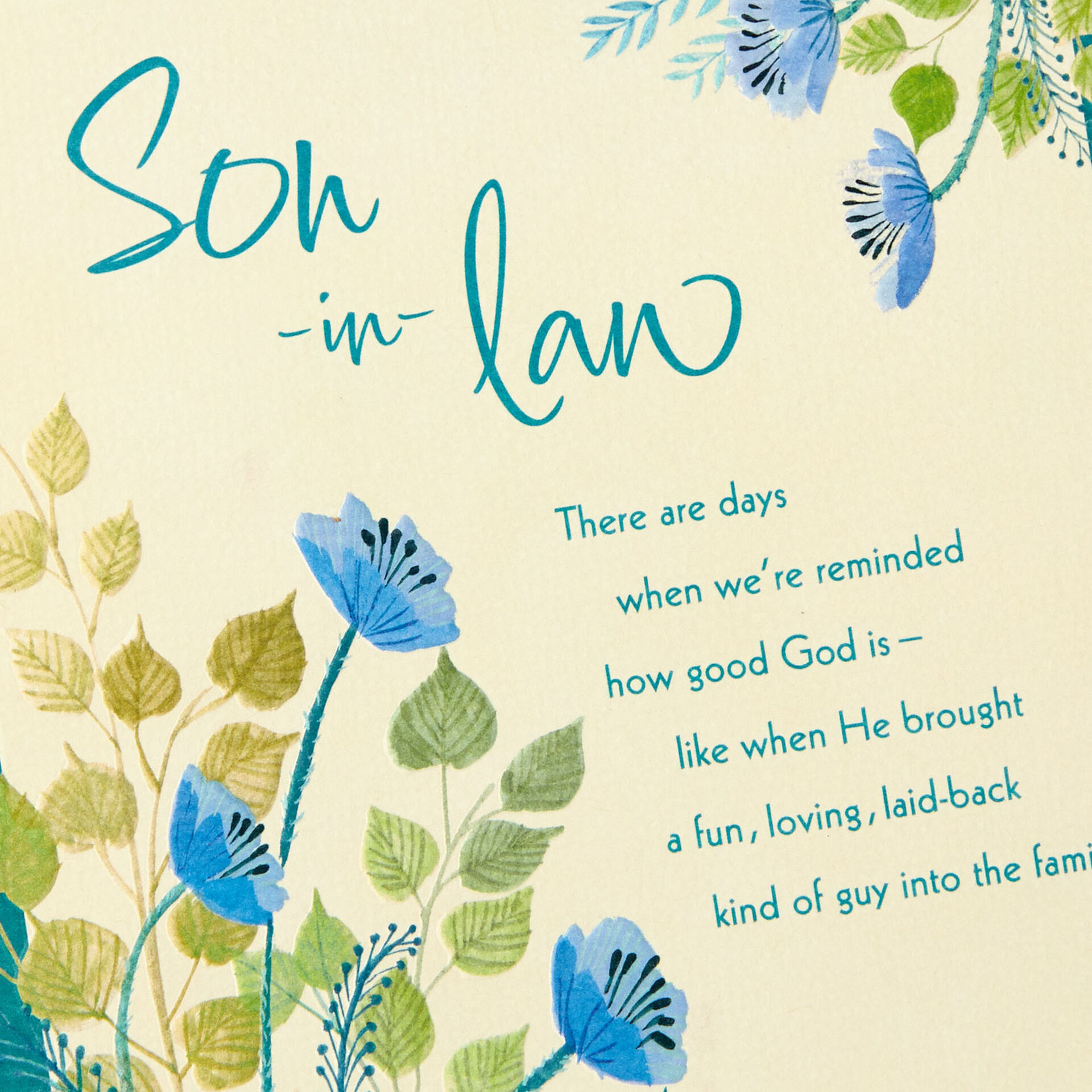 You're a Gift Religious Birthday Card for Son-in-Law - Greeting Cards