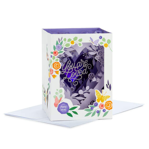 You Are Loved 3D Pop-Up Musical Mother's Day Card With Light, , large image number 1