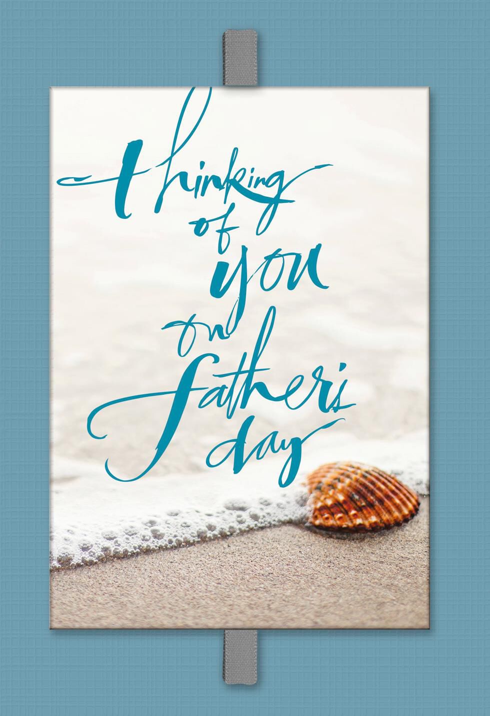 Seashell on the Beach Sympathy Father's Day Card