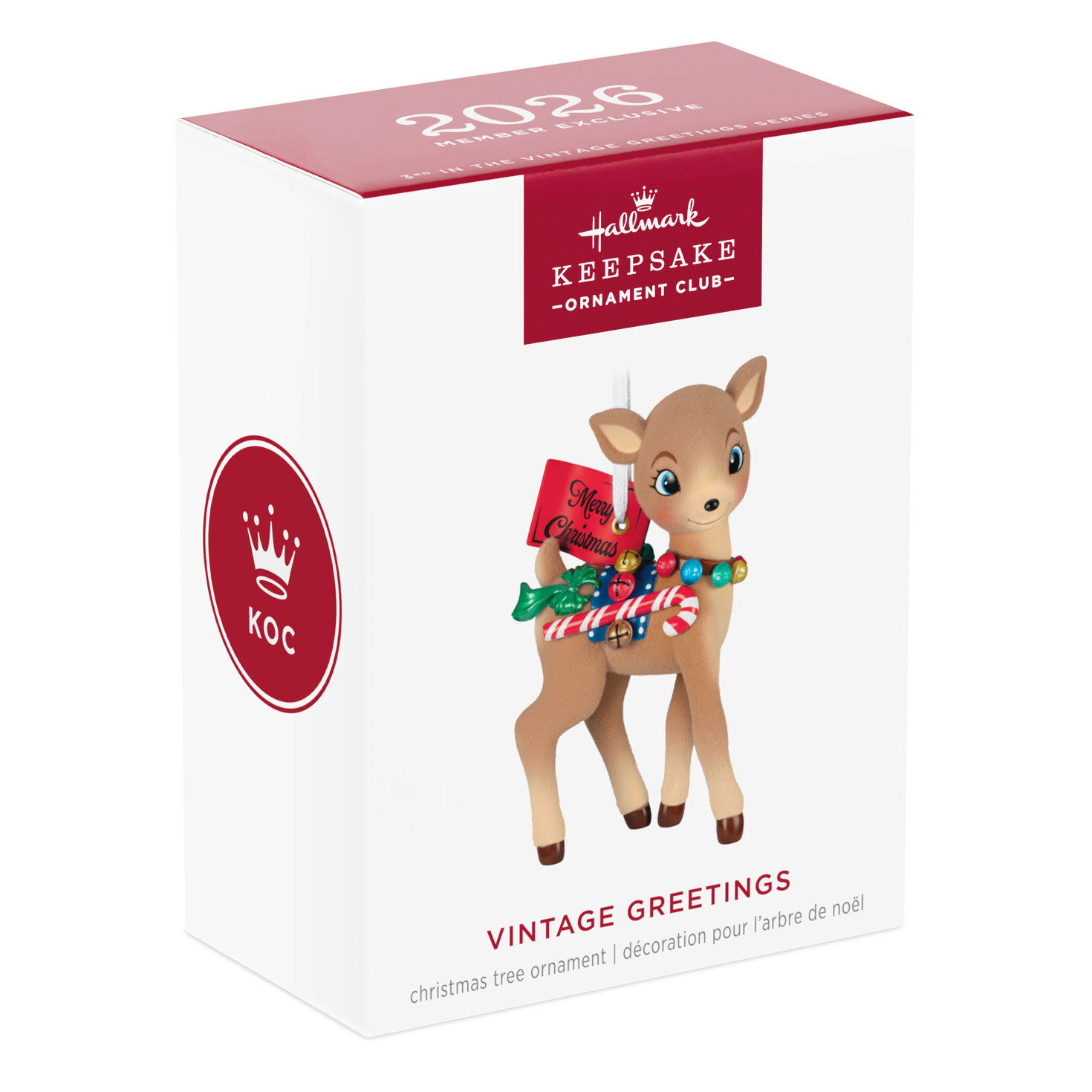 Young Reindeer Keepsake Ornament package front image number 7