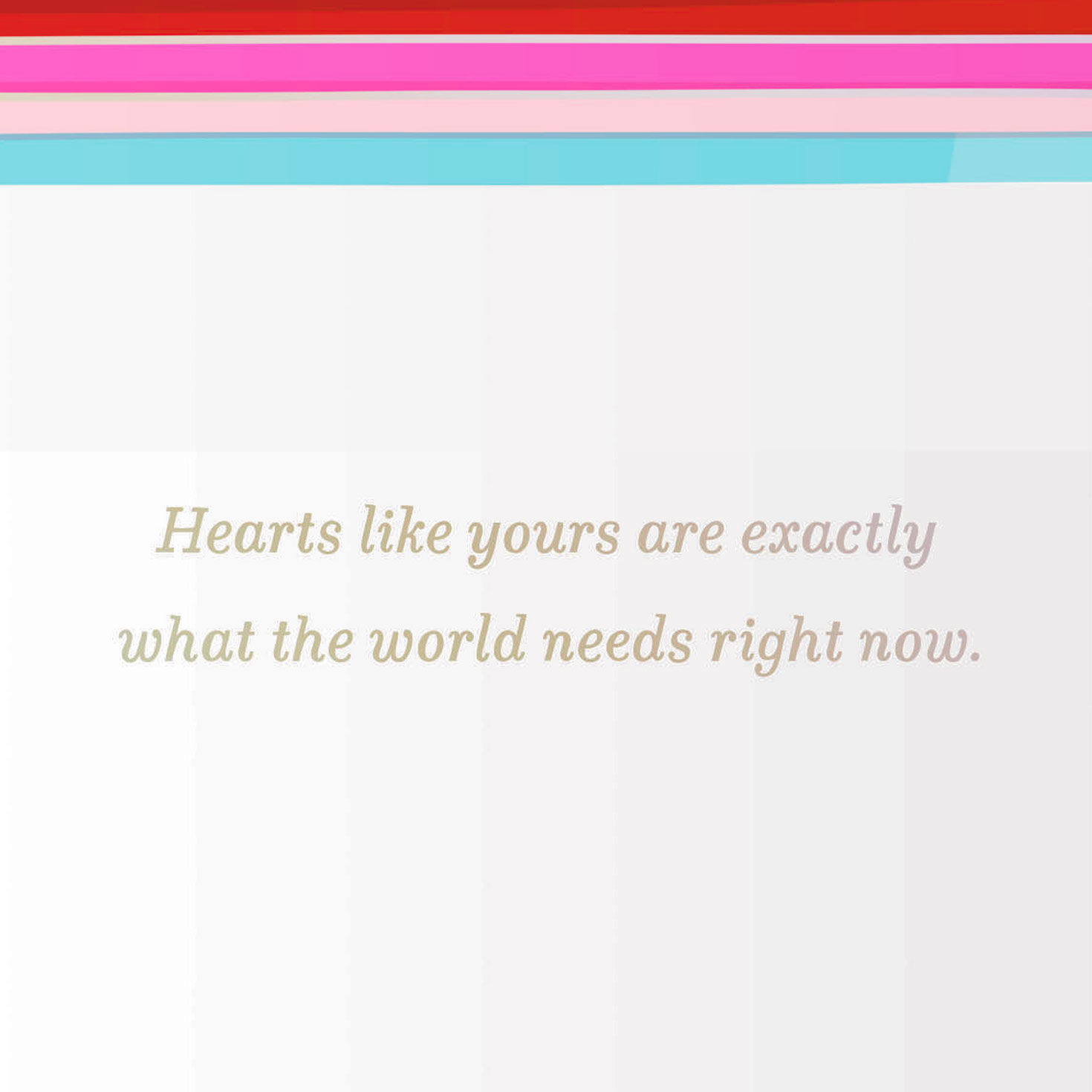 Bright Stripes and Hearts Happy Valentine's Day Card Sentiment image number 3