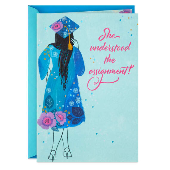 You Understood the Assignment Graduation Card for Her, , large image number 1