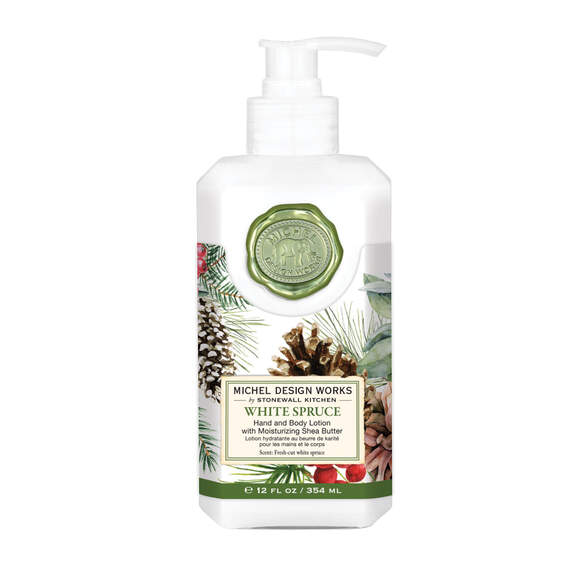 Michel Design Works White Spruce Hand and Body Lotion, 12 oz.