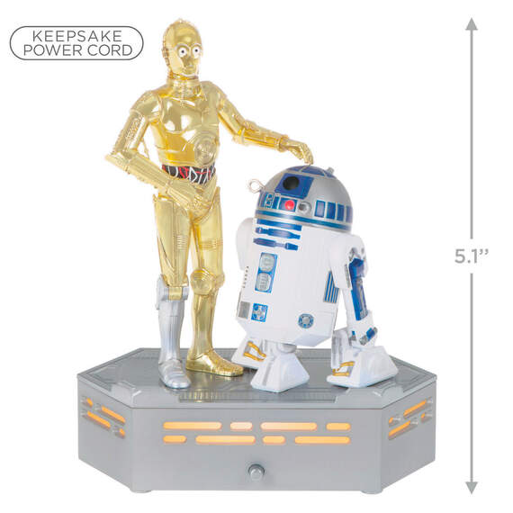 Star Wars: A New Hope™ Collection C-3PO™ and R2-D2™ Ornament With Light and Sound, , large image number 3