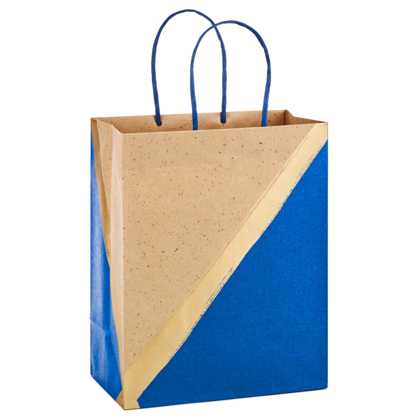 9.6" Blue and Kraft Paper 8-Pack Gift Bags, , large image number 4