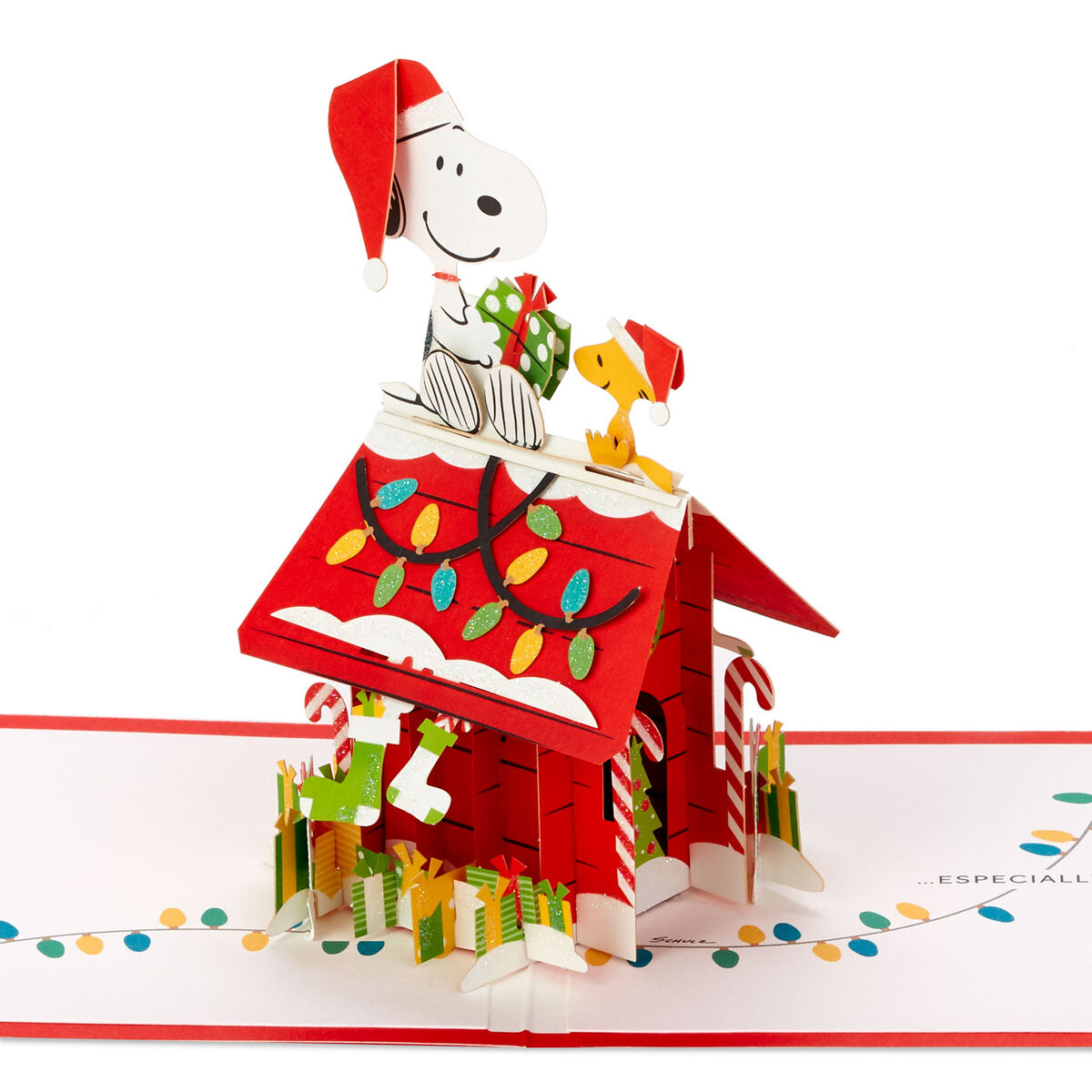 Peanuts® Snoopy Joy to the World 3D Pop-Up Christmas Card - Greeting