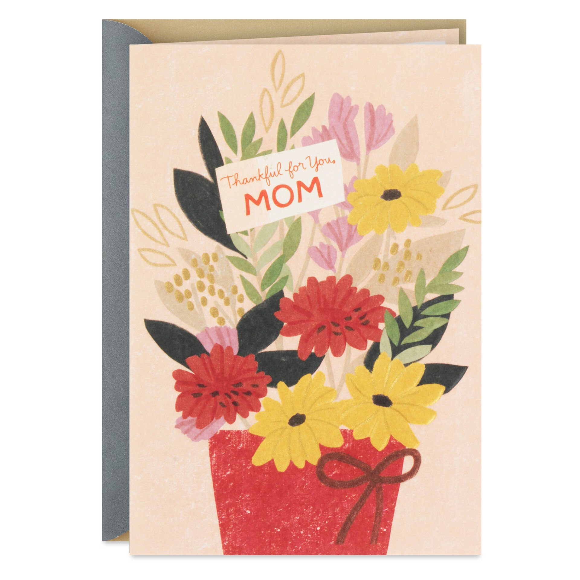 Thankful for You Religious Thanksgiving Card for Mom Greeting Cards