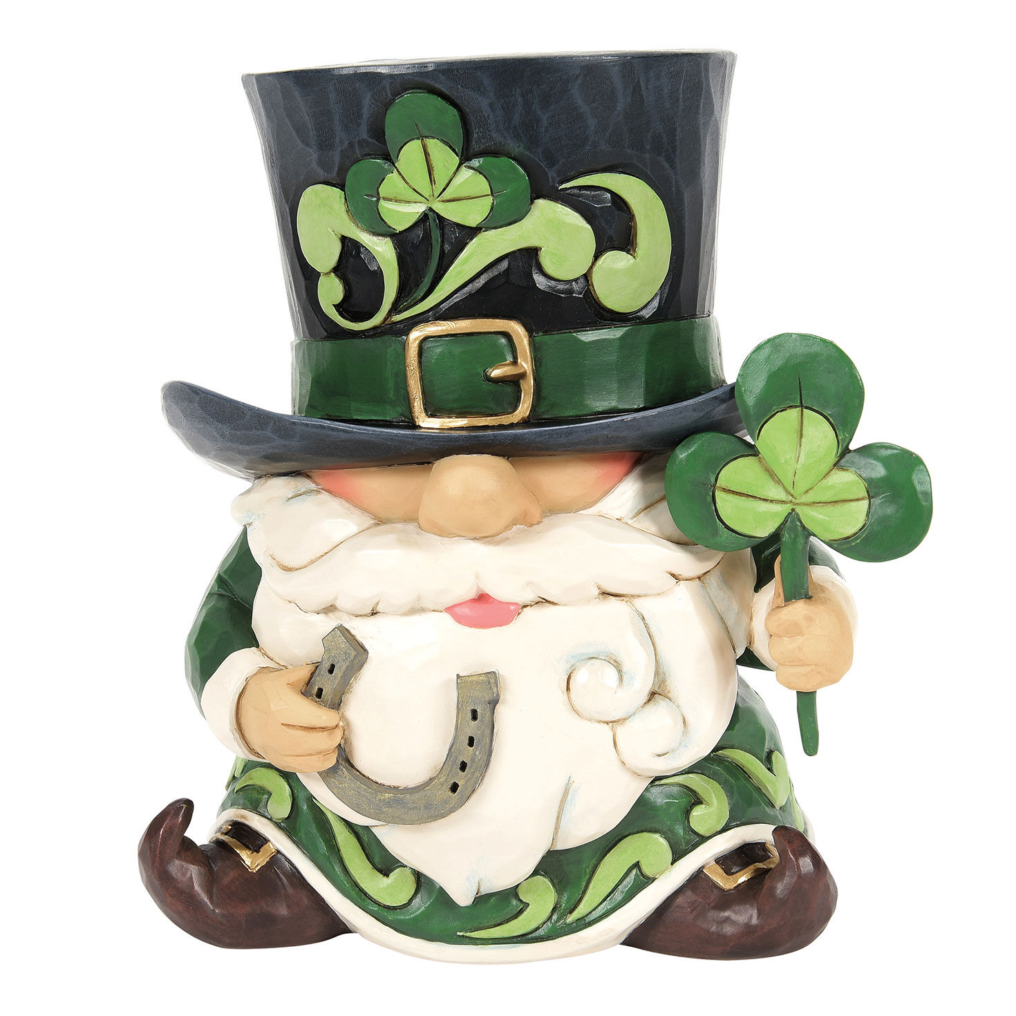 Jim Shore Leprechaun Top Hat Figurine, 5", , large image number 1