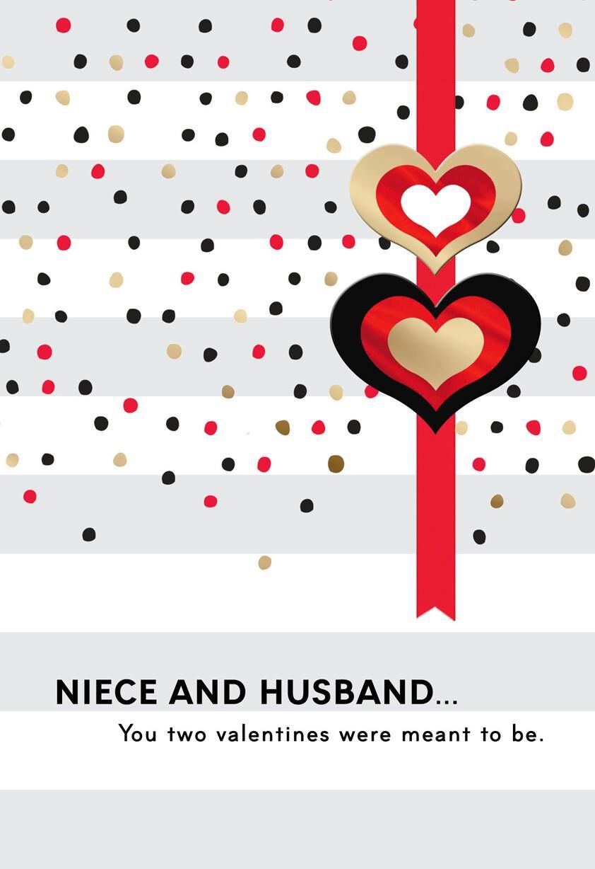 For Niece and Husband Valentine's Day Card