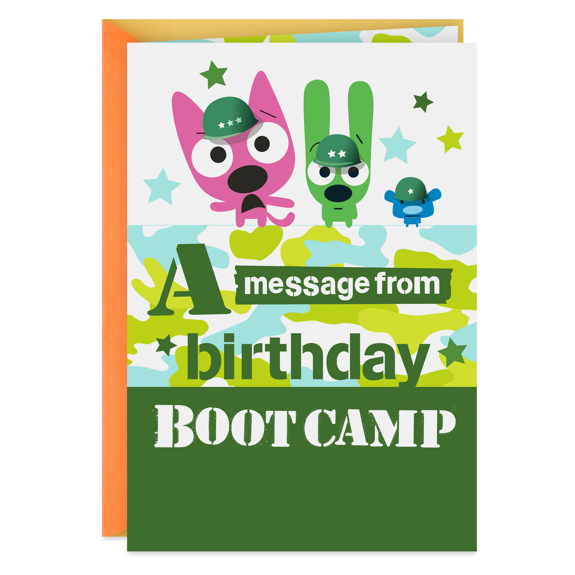hoops&yoyo™ Boot Camp Birthday Card With Sound Greeting Cards Hallmark