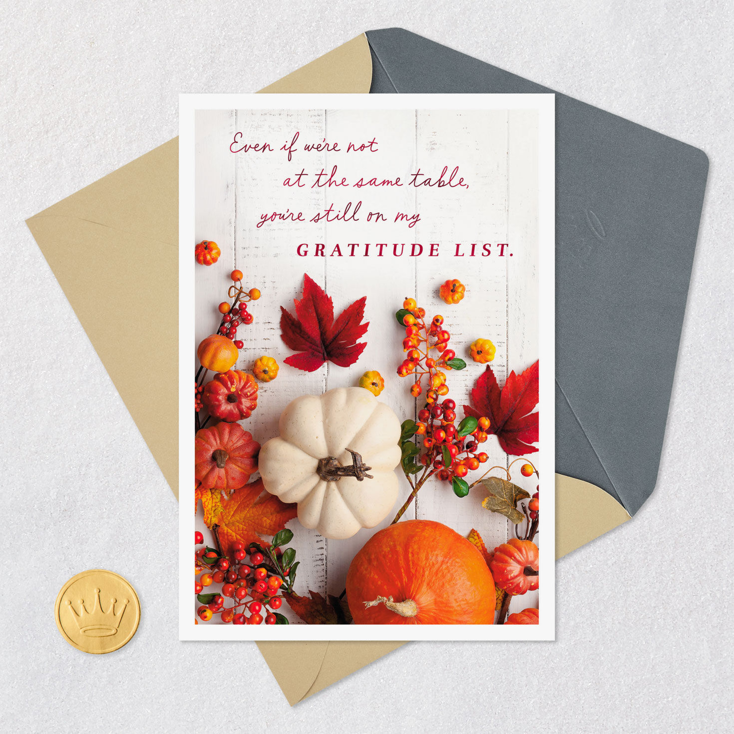 You're on My Gratitude List Thanksgiving Card for only USD 2.99 | Hallmark
