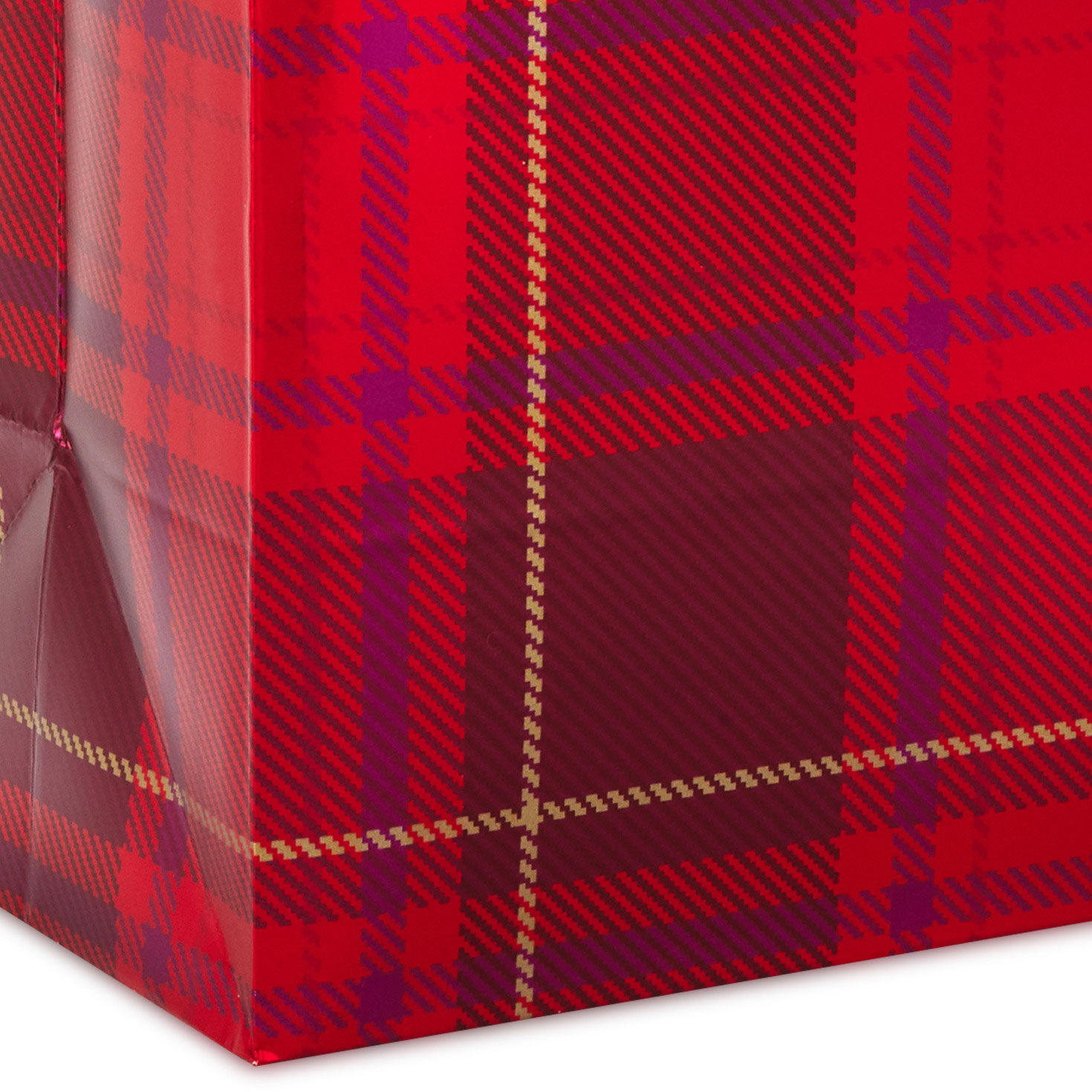 9.6" Metallic Red Plaid Medium Valentine's Day Gift Bag for only USD 3.99 | Hallmark
