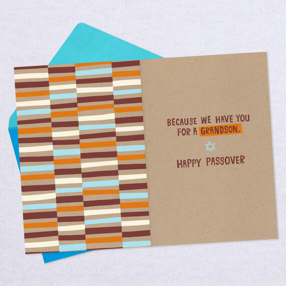 Blessed By You Passover Card for Grandson, , large image number 3