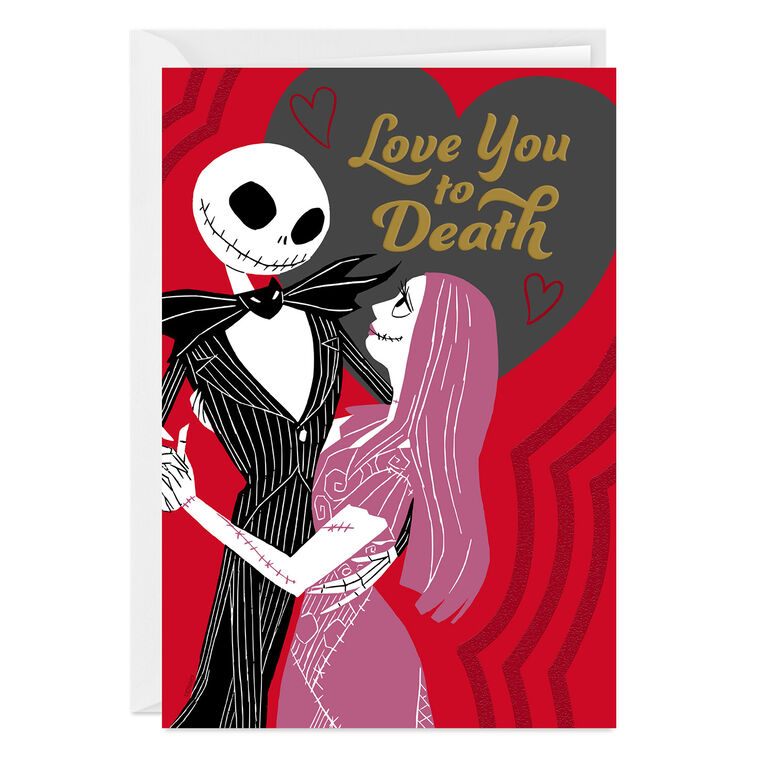 Disney Tim Burton's The Nightmare Before Christmas Misfits Custom Love Card