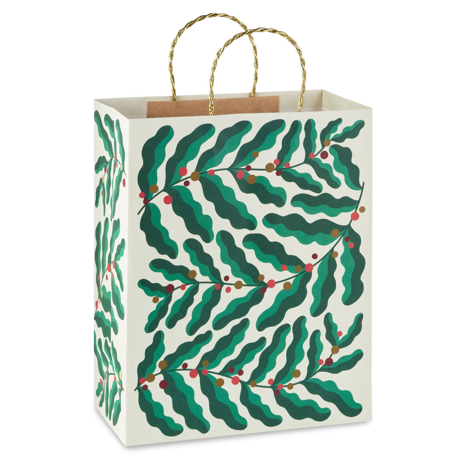 13" Modern Holly Large Christmas Gift Bag