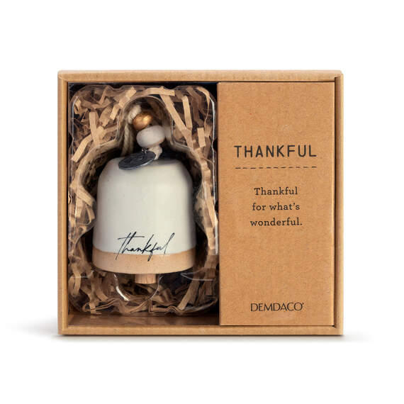 Demdaco Thankful Mini Inspired Bell, 2.5", , large image number 3