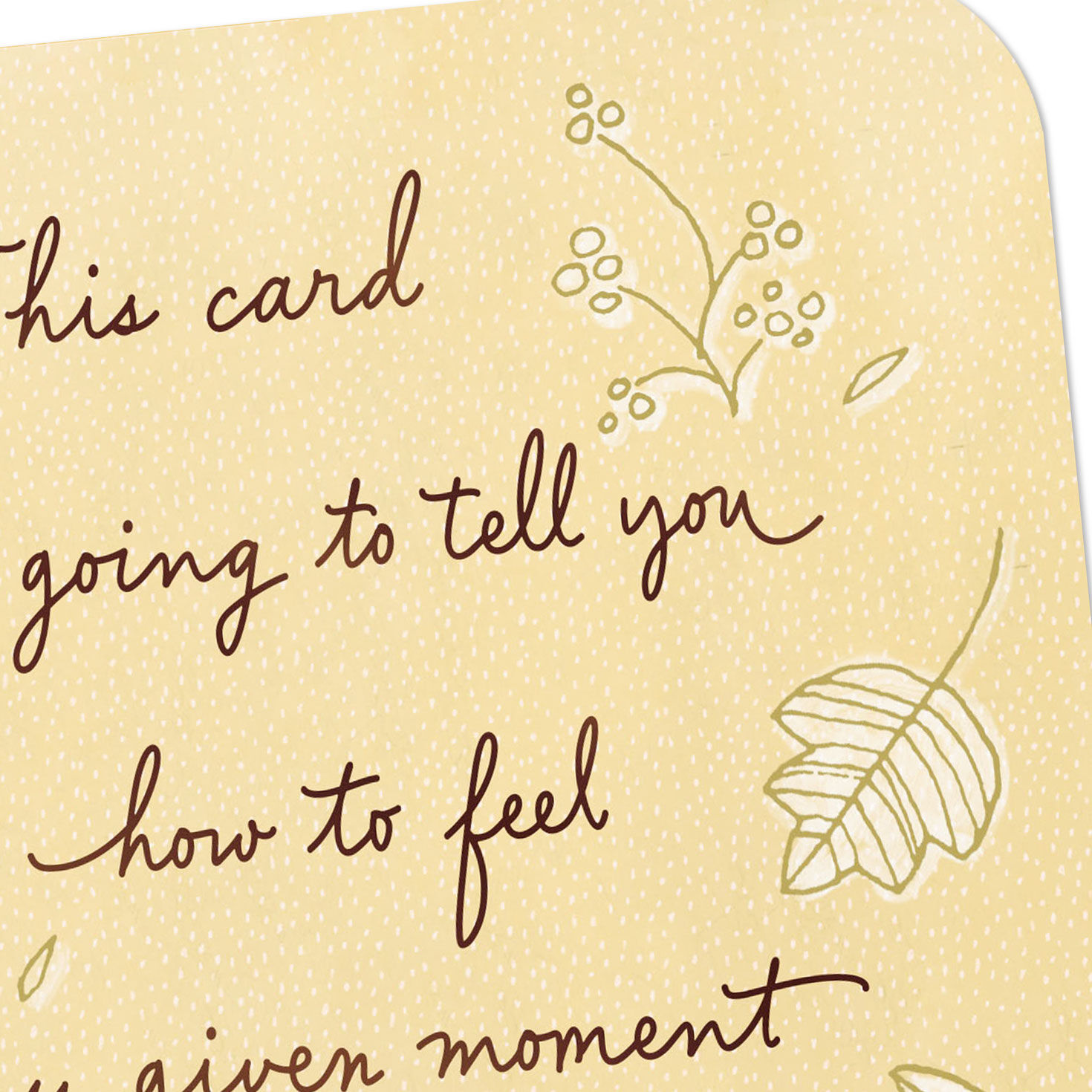 Mushroom and Leaves Cancer Support Card Card Front Detail image number 4