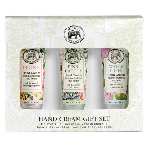 Michel Design Works Floral Scented Hand Cream Gift Set, Set of 3, 